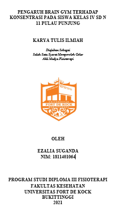 Pengaruh Brain Gym Terhadap Konsentrasi Pada Siswa Kelas IV SD N 11 Pulau Punjung
