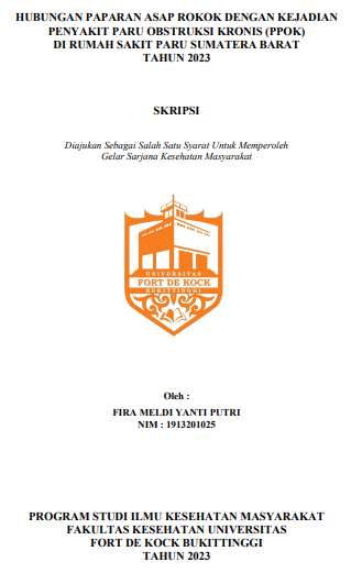 Hubungan Paparan Asap Rokok Dengan Kejadian Penyakit Paru Obstruksi Kronis (PPOK) Di Rumah Sakit Paru Sumatera Barat Tahun 2023