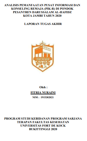 Analisis pemanfaatan Pusat Informasi dan Konseling Remaja (PIK-R) di Pondok Pesantren Darussalam Al-Hafidz Kota Jambi Tahun 2020