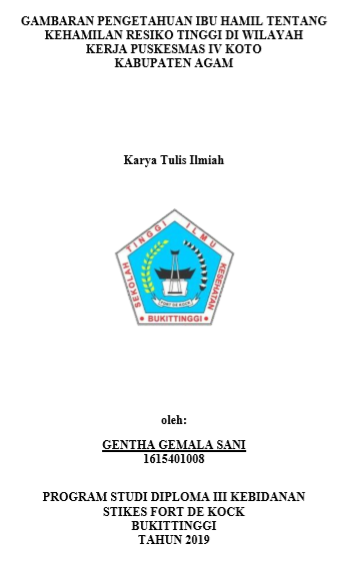 Gambaran Pengetahuan Ibu hamil Tentang Kehamilan Resiko Tinggi Di Wilayah Kerja Puskesmas IV Koto Kabupaten Agam Tahun 2019