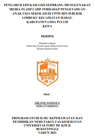 Pengaruh Edukasi Gizi Seimbang Menggunakan Media Flashcard Terhadap Pengetahuan Anak Usia Sekolah di UPTD SDN 01 Bukik Limbuku Kecamatan Harau Kabupaten Lima Puluh Kota