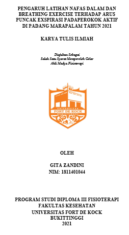 Pengaruh Latihan Nafas Dalam Dan Breathing Exercise Terhadap Arus Puncak Exspirasi Padaperokok Aktif Di Padang Marapalam Tahun 2021