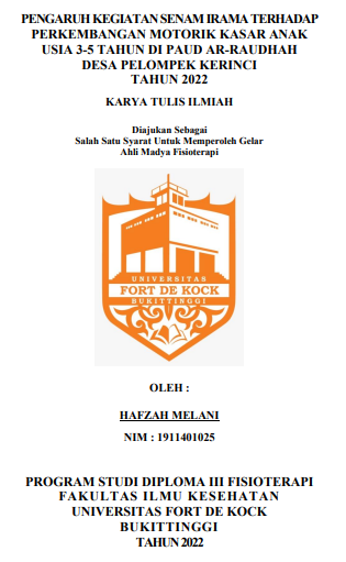 Pengaruh Kegiatan Senam Irama Terhadap Perkembangan Motorik Kasar Anak Usia 3-5 Tahun di PAUD Ar-Raudhah Desa Pelompek Kerinci 2022