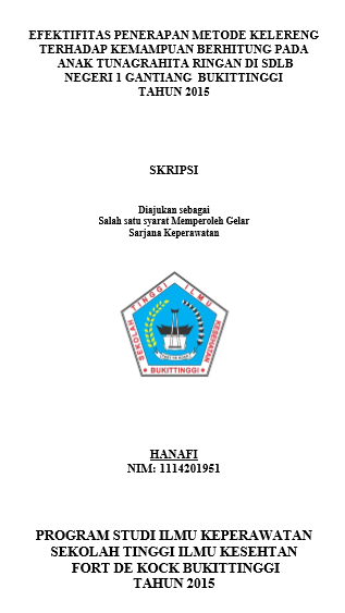 Efektifitas Penerapan Metode Kelereng Terhadap Kemampuan Berhitung Pada Anak Tunagrahita Ringan Di SDLB Negeri 1 Gantiang  Bukittinggi Tahun 2015