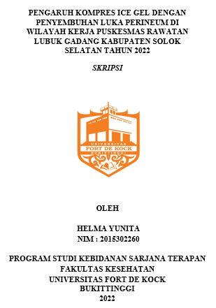Pengaruh Kompres Ice Gel Dengan Penyembuhan Luka Perineum Di Wilayah Kerja Puskesmas Rawatan Lubuk Gadang Kabupaten Solok Selatan Tahun 2022