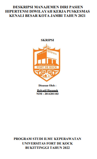 Deskripsi Manajemen Diri Pasien Hipertensi Diwilayah Kerja Puskesmas Kenali Besar Kota Jambi Tahun 2021