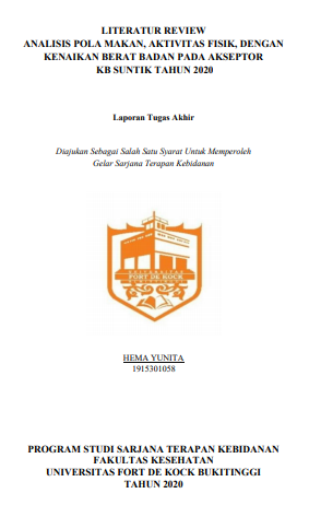 Literature Review : Analisis Pola Makan Aktivitas Fisik Dengan Kenaikan Berat Badan Pada Akseptor KB Suntik Tahun 2020