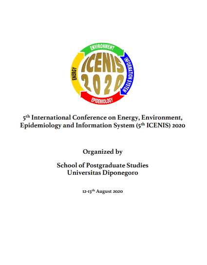 5th International Conference on Energy, Environment, Epidemiology and Information System (5th ICENIS) 2020