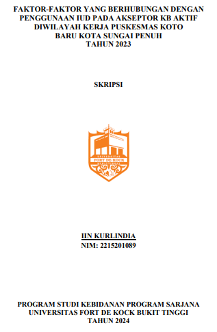 Faktor-faktor yang Berhubungan dengan Penggunaan IUD Pada Akseptor KB Aktif di Wilayah Kerja Puskesmas Koto Baru Kota Sungai Penuh Tahun 2023