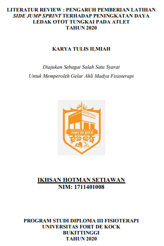 Literature Review : Pengaruh Pemberian Latihan Side Jump Sprint Terhadap Peningkatan Daya Ledak Otot Tungkai Pada Atlet Tahun 2020