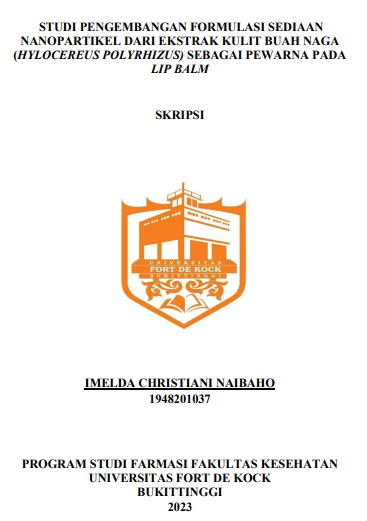 Studi Pengembangan Formulasi Sediaan Nanopartikel Dari Ekstrak Kulit Buah Naga (Hylocereus Polyrhizus) Sebagai Pewarna Pada Lip Balm