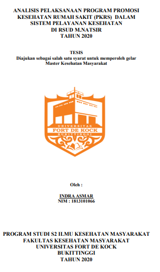 Analisis.Pelaksanaan Program Promosi Kesehatan Rumah Sakit (PKRS) Dalam  Sistem Pelayanan Kesehatan di RSUD M.Natsir Tahun 2020
