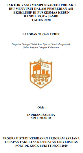 Faktor yang Mempengaruhi Perilaku Ibu Menyusui dalam Pemberian ASI Eksklusif di Puskesmas Kebun Handil Kota Jambi Tahun 2020