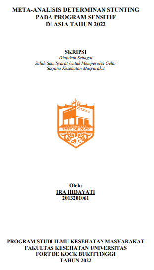Meta-Analisis Determinan Stunting Pada Program Sensitif Di Asia Tahun 2022
