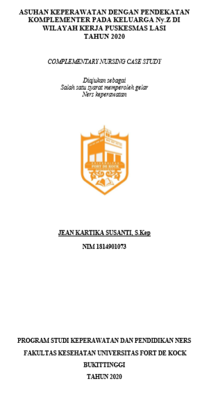 Asuhan Keperawatan Komplomenter Pada Keluarga Ny.Z Dengan Hipertensi Di Jorong III Suku Kenegarian Canduang Koto Laweh Kabupaten Agam Tahun 2020
