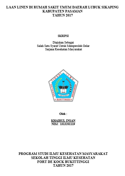 Analisis Pengelolaan Linen di Rumah Sakit Umum Daerah Lubuk  Sikaping Kabupaten Pasaman Tahun 2017