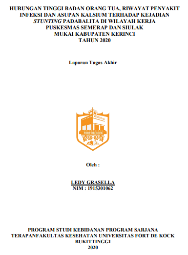 Hubungan Tinggi Badan Orang Tua, Riwayat Penyakit Infeksi dan Asupan Kalsium Terhadap Kejadian Stunting Pada Balita di Wilayah Kerja Puskesmas Semerap dan Siulak Mukai Kabupaten Kerinci Tahun 2020