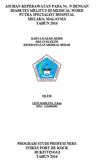 Asuhan Keperawatan Pada Ny.N Dengan Diabetes Melitus Di Medical Ward Putra Specialist Hospital Melaka Malaysia Tahun 2016