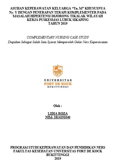 Asuhan Keperawatan Keluarga Tn.M Khususnya Ny.Y dengan Hipertensi Di Jorong Tikalak Wilayah Kerja Puskesmas Lubuk Sikaping Tahun 2019