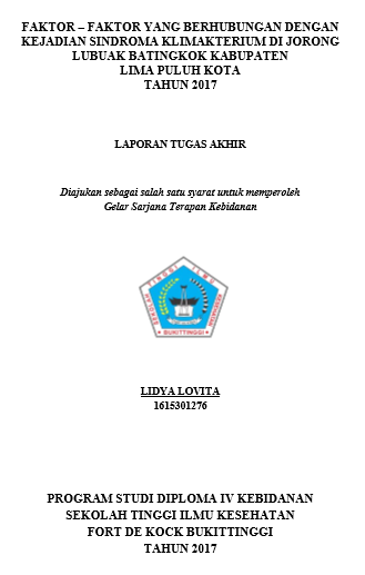 Faktor-Faktor yang Berhubungan dengan Kejadian Sindrom Klimakterium di Jorong Lubuak Batingkok Kabupaten Lima Puluh Kota Tahun 2017