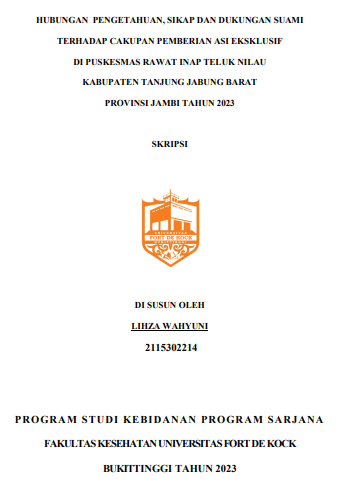 Hubungan Pengetahuan, Sikap Dan Dukungan Suami Terhadap Cakupan Pemberian Asi Eksklusif Di Puskesmas Rawat Inap Teluk Nilau Kabupaten Tanjung Jabung Barat Provinsi Jambi Tahun 2023