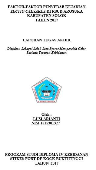 Faktor - Faktor Penyebab Kejadian Sectio Caesaria Di RSUD Arosuka Kabupaten Solok Tahun 2017