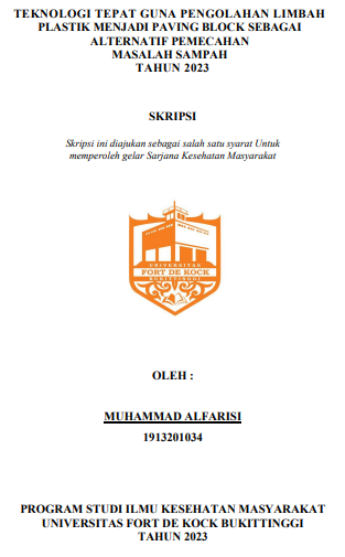 Teknologi Tepat Guna Pengolahan Limbah Plastik Menjadi Paving Block Sebagai Alternatif Pemecahan Masalah Sampah Tahun 2023
