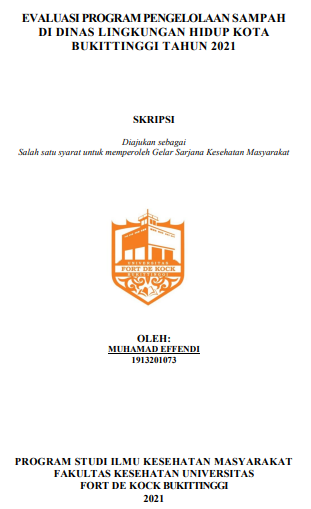 Evaluasi Program Pengelolaan Sampah Di Dinas Lingkungan Hidup Kota Bukittinggi Tahun 2021