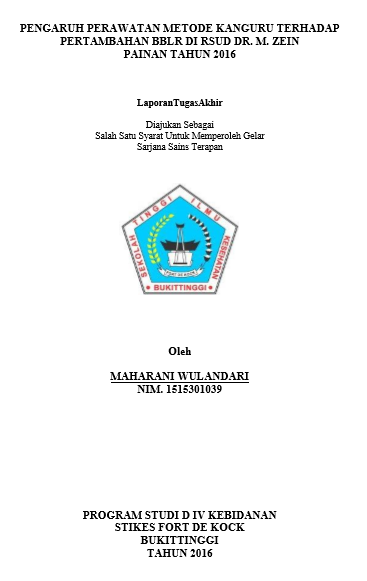 Pengaruh Perawatan Metode Kanguru Terhadap Pertambahan BBLR di RSUD Dr. M. Zein Painan Tahun 2016