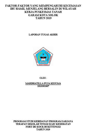 Faktor-faktor Yang Mempengaruhi Kecemasan Ibu Hamil Menjelang Bersalin Di Wilayah Kerja Puskesmas Tanah Garam Kota Solok Tahun 2019
