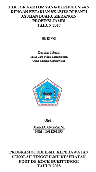 Faktor-faktor yang Berhubungan dengan Kejadian Skabies di Panti Asuhan Duafa Merangin Provinsi Jambi Tahun 2017