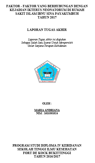 Faktor-Faktor Yang Berhubungan Dengan Kejadian Ikterus Neonatorum di RS Ibnu Sina Payakumbuh Tahun 2017