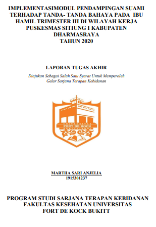 Implementasi Modul Pendampingan Suami Terhadap Tanda  Tanda Bahaya pada Ibu Hamil Di Puskesmas Sitiung I Kabupaten Dharmasraya Tahun 2020