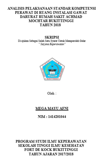 Analisis Pelaksanaan Standar Kompetensi Perawat Di Ruang Instalasi Gawat Darurat Rumah Sakit Achmad Mochtar Bukittinggi Tahun 2018