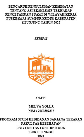 Pengaruh Penyuluhan Kesehatan Tentang ASI Eksklusif Terhadap Pengetahuan Suami Di Wilayah Kerja Puskesmas Sumpur Kudus Kabupaten Sijunjung Tahun 2022