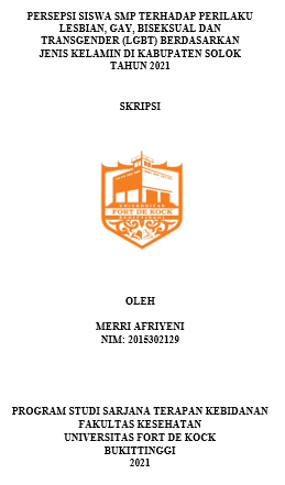 Persepsi Siswa SMP Terhadap Perilaku Lesbian, Gay, Biseksual Dan Transgender (LGBT) Berdasarkan Jenis Kelamin Di Kabupaten Solok Tahun 2021
