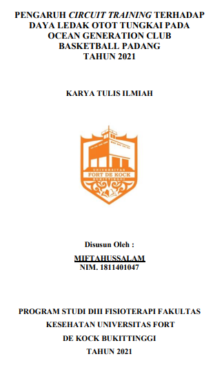 Pengaruh Circuit Training Terhadap Daya Ledak Otot Tungkai Pada Ocean Generation Club Basketball Padang Tahun 2021
