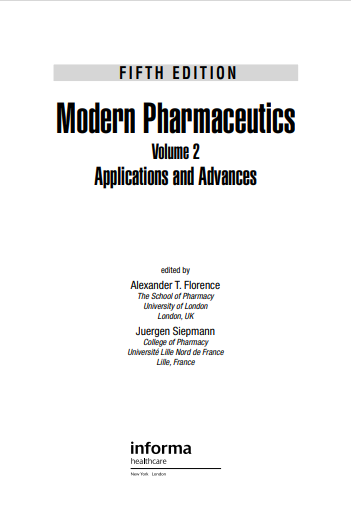 Modern Pharmaceutics : Applications and Advances