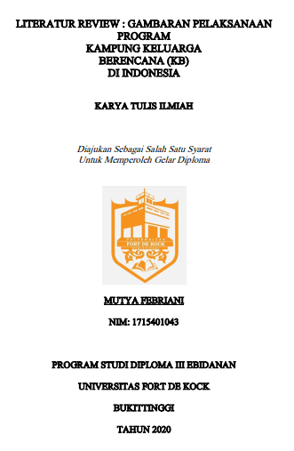 Literature Review : Gambaran Pelaksanaan Program Kampung Keluarga Berencana (KB) di Indonesia