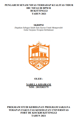 Pengaruh Senam Nifas Terhadap Kualitas Tidur Ibu Nifas Di BPM R Bukittinggi Tahun 2021
