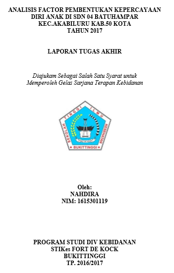 Analisis faktor Pembentukan  Kepercayaan Diri Anak di SDN 04 Batuhampar, Kec, Akabiluru Kab, 50 kota  tahun 2017