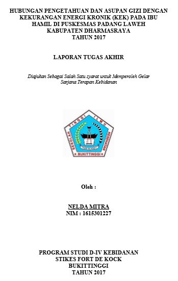 Hubungan Pengetahuan dan Asupan Gizi dengan Kekurangan Energi Kronis (KEK) pada Ibu Hamil di Puskesmas Padang Laweh Kabupaten Dharmasraya Tahun 2017