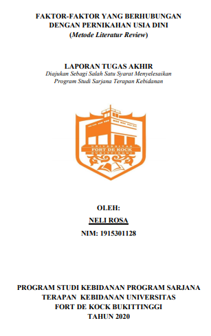 Literature Review : Faktor-Faktor Yang Berhubungan Dengan Pernikahan Usia Dini