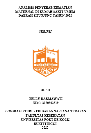 Analisis Penyebab Kematian Maternal di Rumah Sakit Umum Daerah Sijunjung Tahun 2022