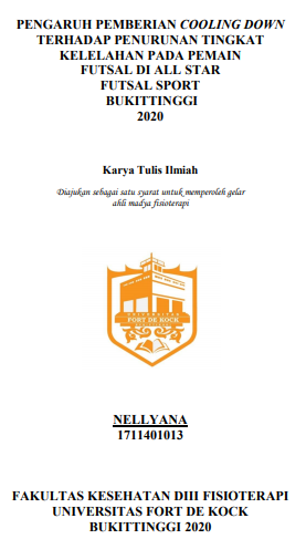 Pengaruh Pemberian Cooling Down Terhadap Penurunan Tingkat Kelelahan Pada Pemain Futsal di All Star Futsal Bukittinggi Tahun 2020