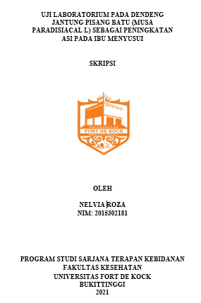 Uji Laboratorium Pada Dendeng Jantung Pisang Batu (Musa Paradisiacal L) Sebagai Peningkatan ASI Pada Ibu Menyusui
