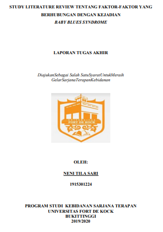 Literature Review : Faktor-faktor Yang berhubungan Dengan Kejadian Baby Blues Syndrome