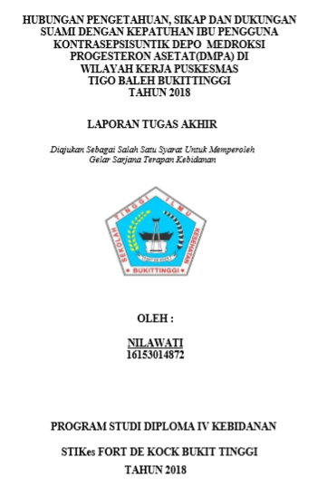 Hubungan Tingkat Pengetahuan, Stress dan Perilaku Personal Hygienen Dengan  Kejadian Keputihan Pada Remaja Putri Aliyah Pondok Pesantren Sumatera  Thawalib Parabek Bukit Tinggi Tahun 2018