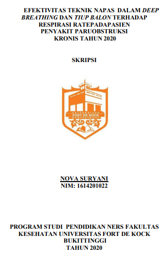 Literature Review : Efektivitas Teknik Napas Dalam Deep Breathing dan Tup Balon Terhadap Respirasi Rate Pada Pasien Penyakit Paru Obstruksi Kronis Tahun 2020