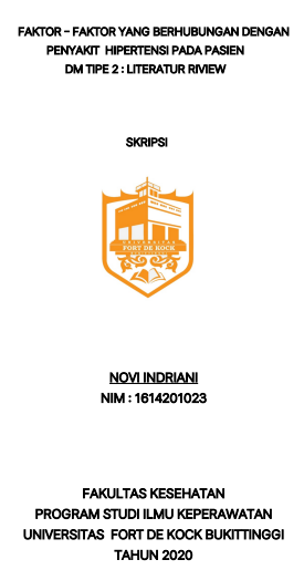Literature Review : Faktor-Faktor yang Berhubungan dengan Penyakit Hipertensi pada Pasien Diabetes Mellitus Tipe 2